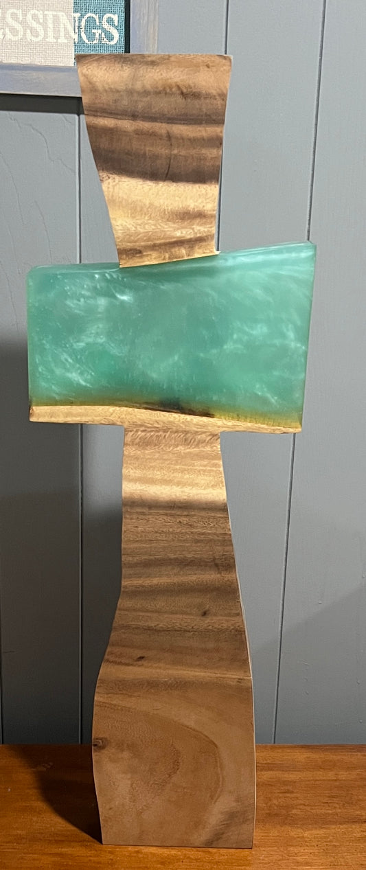 10x31 in Rainbow Poplar Cross